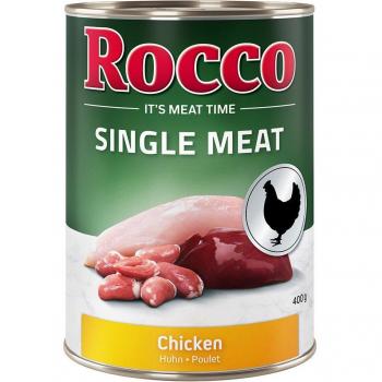 Pack Ahorro Rocco Single Meat 12 x 400 g Pollo