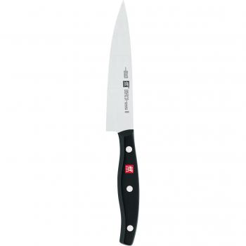 Cuchillo de Chef Compacto ZWILLING Twin Pollux 13 cm, Acero Inoxidable, Mango de Plástico Negro