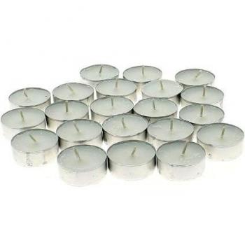 Lote de 50 velas blancas