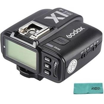Godox x1t-s TTL 1/8000s HSS - Disparador a distancia transmisor sistema inalámbrico de 2,4 g x para Sony A77II/A7Rii, A7R, A58/A99 ilce6000l ILDC cámara w/Andoer - Gamuza