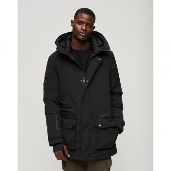 Parka acolchada City de Superdry para hombre en color negro
