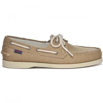 Sebago Washed Canvas Boat Shoes