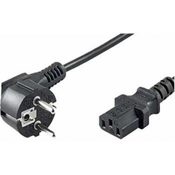 Cable de Alimentación Schutzkontakt 230V, CEE7/7 a IEC-C13, 1.8m, Negro