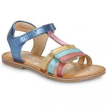 Sandalias KICKERS Diamanto de Cuero para Mujer y Niña en Color Marino Metalizado