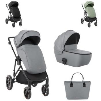 Cochecito Kikkaboo Thea 2024 Dos Piezas 2 en 1 con Ruedas EVA y Manillar Ajustable