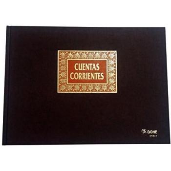 Dohe 9917 - Libro de contabilidad, cuentas corrientes, folio apaisado