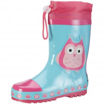 Playshoes Owls Baby Girl Rubber Rain Boots