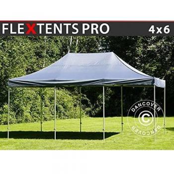 Carpa Plegable Rápida FleXtents Pro 4x6m Gris