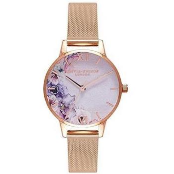 Reloj de Mujer Olivia Burton OB16PP39 Floral Acuarela Malla Oro Rosa (Ø 30 mm)