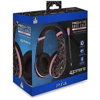 4GAMERS STEREO GAMING HEADSET PRO4-70 ROSE GOLD/BLACK
