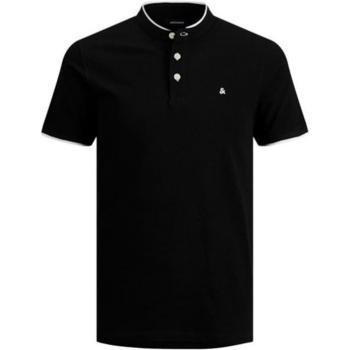 Jack & Jones Men's Short Sleeve Black Polo Shirt Regular Fit XL