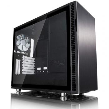 Fractal Design Define R6 Opaco Cristal Templado EATX Aluminio Cepillado PC Caso – Negro
