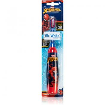 Cepillo de dientes eléctrico Mr. White Spider-Man, 1 unidad, suave, para niños a partir de 4 años