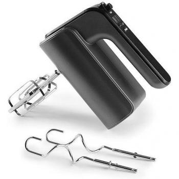 Batidor Amasador SUINGA, Varillas TitanPro, 5 Velocidades, Función Turbo, 350 W, Negro, Dimensiones: 14.5x8.5x19 cm