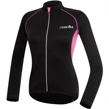 RH + spiritwther, Camiseta Ciclismo Mujer, Mujer, Spiritwther, Nero/Deep Pink, L