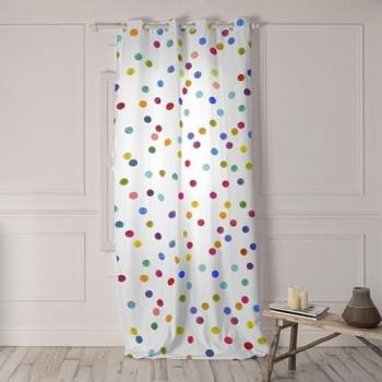 Cortina de Confetti Multicolor 140x300 cm 100% Poliéster Calidad Premium