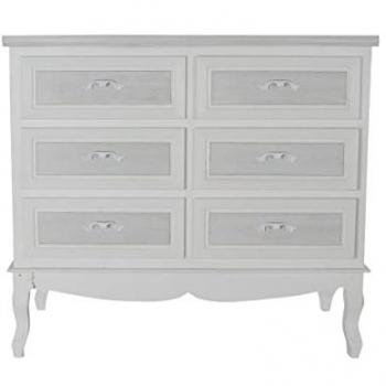 Cómoda Romántica DKD Home Decor 100 x 40 x 87 cm Madera MDF Blanca