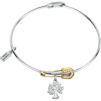 Pulsera Family La Petite Story de acero blanca