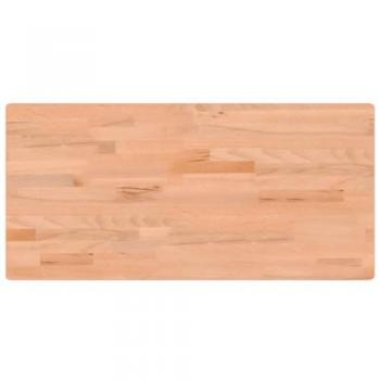 Tablero de escritorio madera maciza de haya 115x55x2,5 cm Marrón
