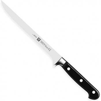 ZWILLING Cuchillo de filetear, Longitud de la hoja: 18 cm, Hoja estrecha, Mango especial de acero inoxidable/plástico, Profesional S
