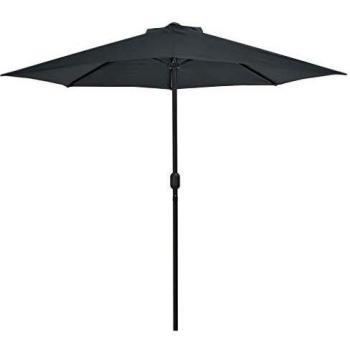 vidaXL Garden Parasol with Aluminium Pole Anthracite 270x144 cm Half