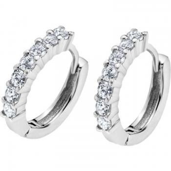 Pendientes Time Road WS01326 de Plata para Mujer con Acabado Brillante Basics