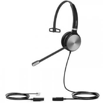 Auriculares Alámbricos Yealink YHS36 Diadema Mono para Oficina/Centro de Llamadas Negro y Plata