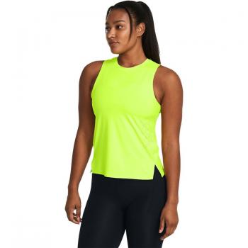 Camiseta de mujer Under Armour Launch Elite Sin Mangas Laser