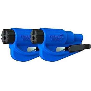 RESQME GBO-RQMTWIN-BLAU Herramienta Rompecristales, Azul, 2 Unidades
