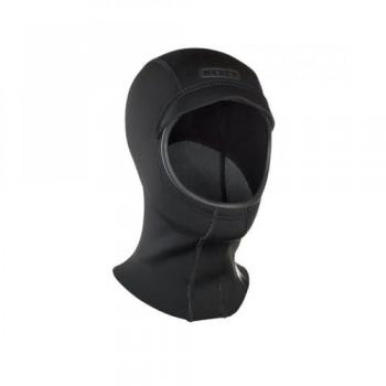 Ion 2/1 Neoprene Hood negro, capucha de neopreno para surf y deportes acuáticos, grosor de 2 mm en el material, diseño ajustado para mayor comodidad y calidez, costuras selladas para evitar la