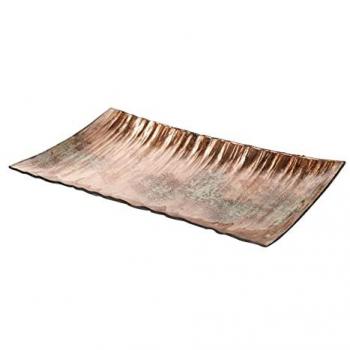 Centro de Mesa de Cristal Elegante 40x24x5 cm - Decoración para el Hogar