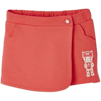 VERTBAUDET Falda Short de Felpa para niña Rojo Claro Liso con Motivos 3A