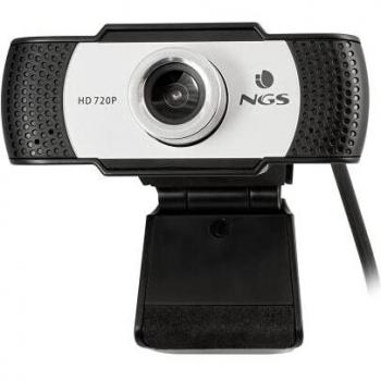 NGS XPRESSCAM720 - Webcam HD 1280x720 con Conexión USB 2.0, Micrófono Incorporado, 1Mpx de Resolución Real y Plug&Play