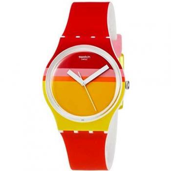 Swatch Reloj Analógico para Hombre de Cuarzo con Correa en Silicona GW198