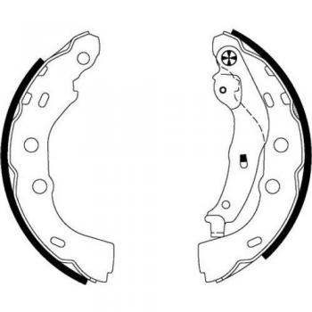 HELLA 8DB 355 000-451 Brake Shoe Set - H1753