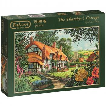 Falcon 1500-Piece Puzzle - Thatcher's Cottage by Steve Crisp