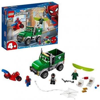 LEGO Super Heroes - Asalto Camionero del Buitre, Set de Construcción para Fans de Marvel, Recomendado a Partir de 4 Años, Incluye un Camión de Juguete y la Moto de Spider-man
