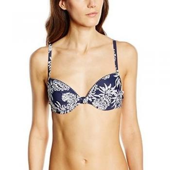 ESPRIT Tampa Beach Push Up-Parte de arriba de bikini Mujer, Azul