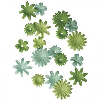 Rayher Mezcla de Papel de Flores, 1,5 cm, 4 ordenes, Tubo de 36 Piezas, no aplicable, Verde, 11 x 1.7000000000000002 x 2.2000000000000002 cm