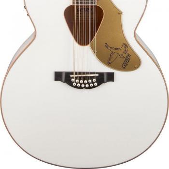 Gretsch G5022CWFE-12 Rancher Falcon Jumbo 12-String Acoustic-Electric Guitar, White