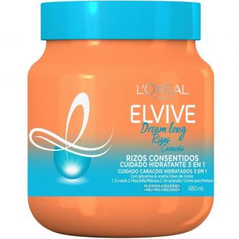L'Oréal Paris Elvive Dream Long Curls Mask 680mL - 3 in 1 moisturizing treatment, designed for curly hair, provides hydration, detangling, and enhanced curl definition