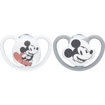 Chupete Nuk Space Mickey 0-6 M (2ud) silicona