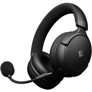 Auriculares inalámbricos para juegos NOVA Gaming Atlas GH215 con micrófono desmontable y LED RGB negros