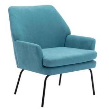 Sillón de tela azul PALMARELO