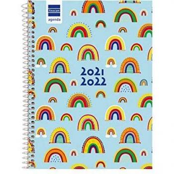 Finocam Agenda 2021 2022 Semana vista apaisada Septiembre 2021, Junio 2022 10 meses y Julio/Agosto resumidos 4º, 155x212 Básica Iris Español
