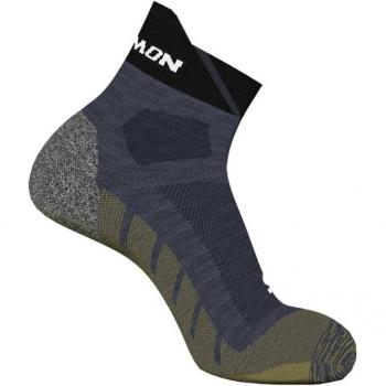 Calcetines Salomon Speedcross Ankle Negro, Calcetines de running, color negro, talla L