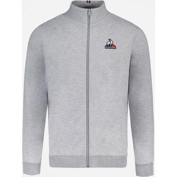Le Coq Sportif Essentials N°4 Full Zip Sweatshirt for Men - Light Heather Grey, Size M
