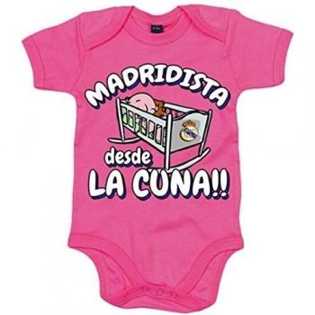 Body bebé Madridista desde la cuna Real Madrid - Rosa, 6-12 meses