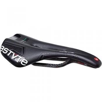 Astute timelite VT Nailon Carbon, sillín Ciclo Unisex – Adulto, Negro, 135 x 250 mm