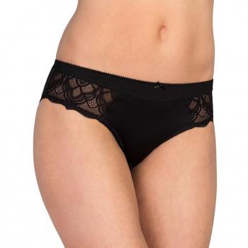 Felina 210214-4 Women's Icon Black Lace Knickers Full Mini Brief 46